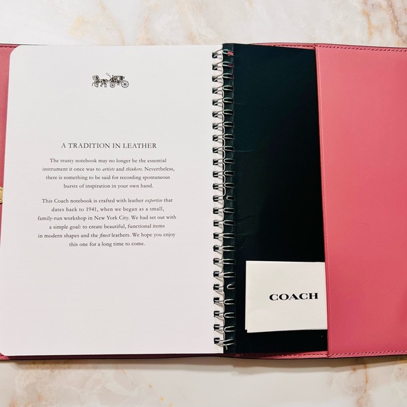 Coach | Office | Nwt Coach Notebook In Signature Canvas With Heart ...